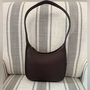 NEW! Authentic COACH curve zip bag in maple color